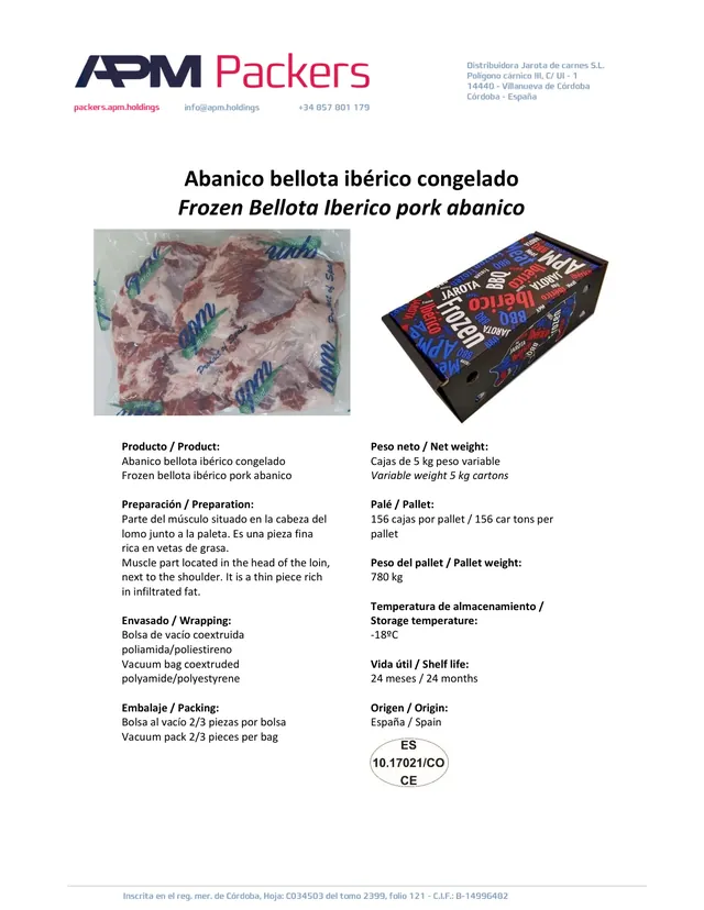 Abanico ibérico de bellota