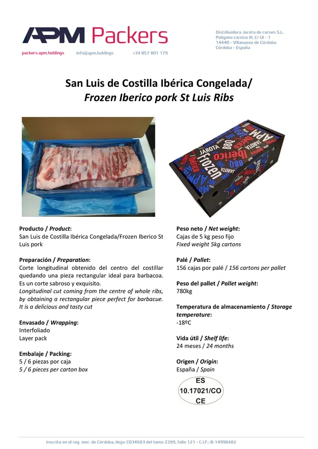 Costilla San Luis – caja 5 kg