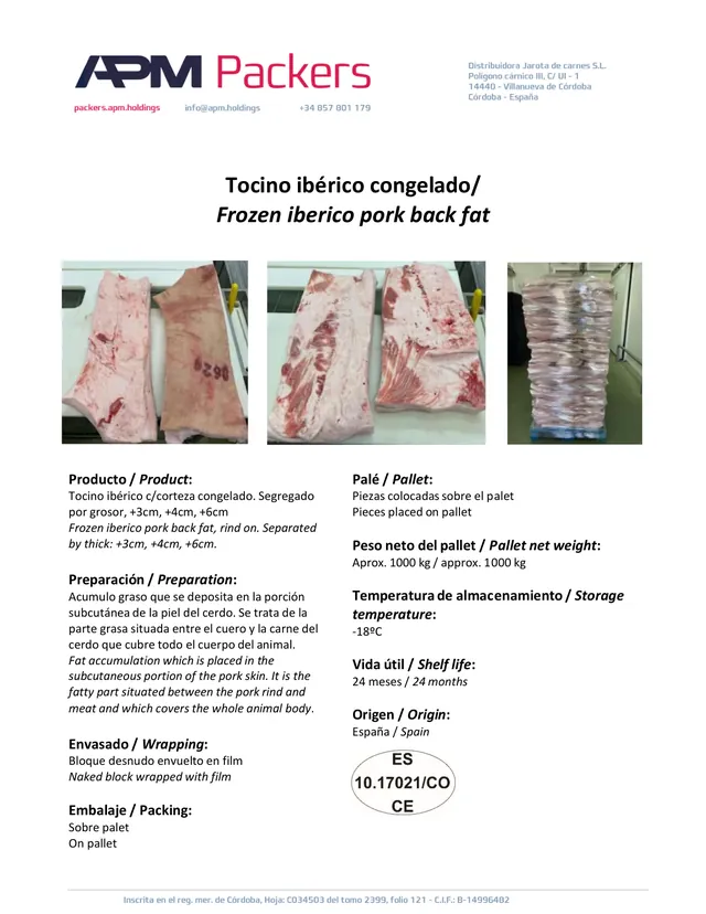 Tocino ibérico con corteza